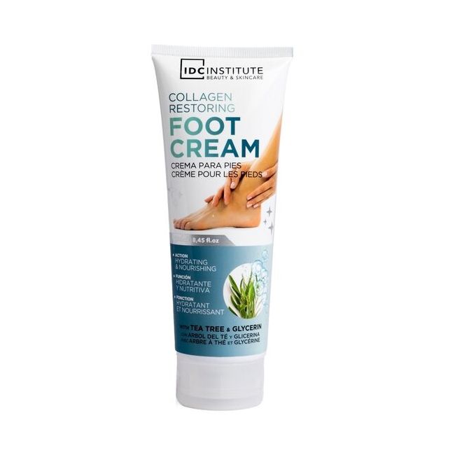Crema regeneratoare pentru picioare cu extract de arbore de ceai si glicerina, IDC Institute 90193, 300 ml