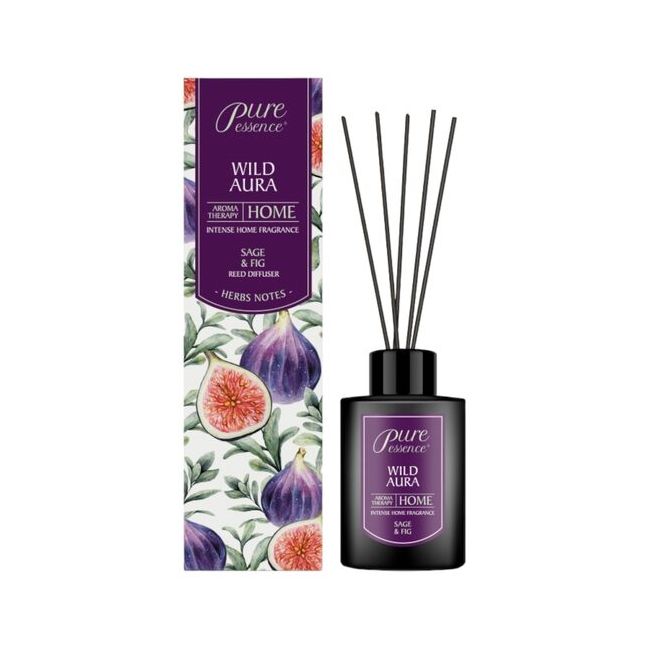 Difuzor cu betisoare parfumate Pure Essence, Revers, Wild Aura, smochin, salvie 100ml