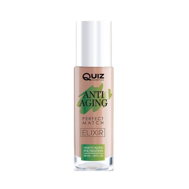 Fond de ten Anti Aging Foundation Sand, Quiz Cosmetics nr 04, 30ml