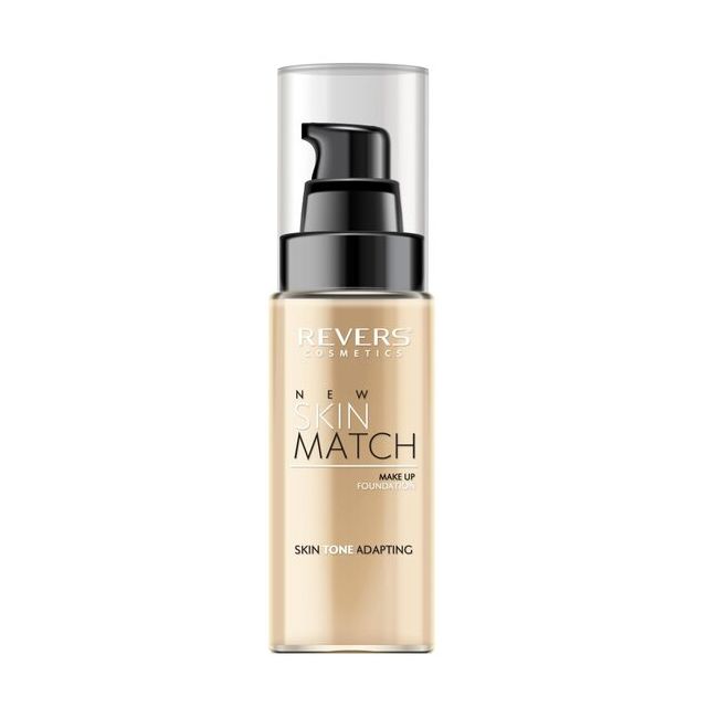 Fond de ten matifiant New Skin Match, cu adaptare la nuanta pielii, Revers, 01, 30ml