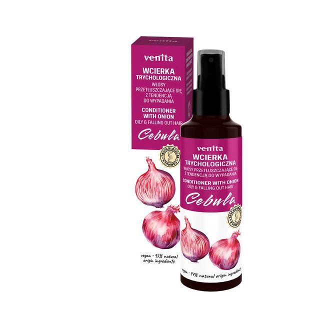 Lotiune Tricologica cu extract de Ceapa pentru par gras cu tendinta de cadere, Venita, 100ml