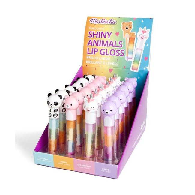 Luciu de buze Shiny Animals, Set 24 buc, Martinelia