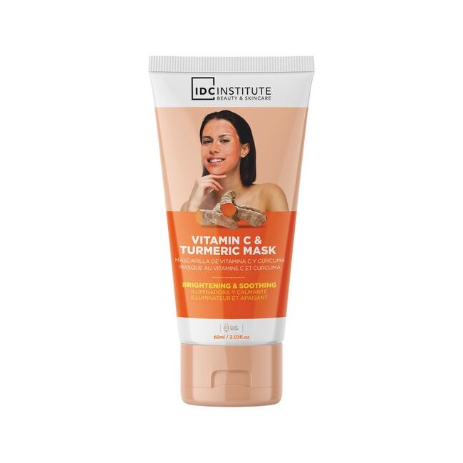 Mască cu vitamina C și argilă de turmeric, pentru strălucire și catifelare IDC Institute 68038, 60 ml