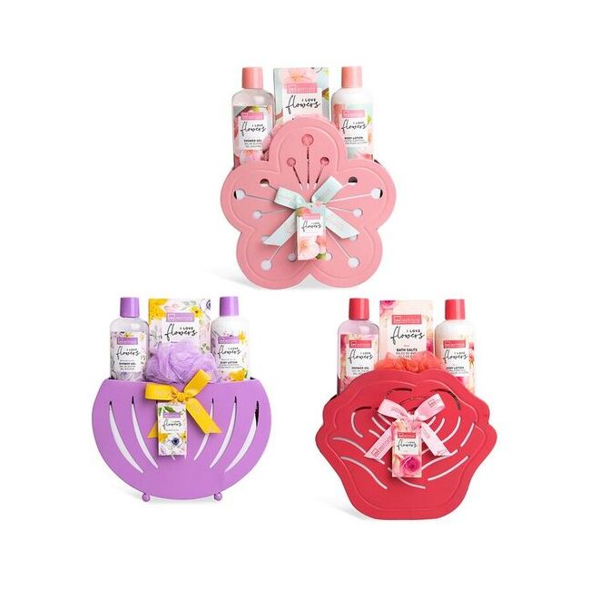 Pachet  6 x Set 4 produse cosmetice I love Flowers, IDC Institute 44052