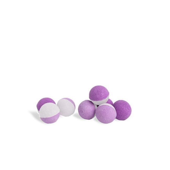 Pachet 12 Seturi 8 bile efervescente de baie Sakura/Orhideea/Violeta, IDC Institute 99021, 8 x 15g
