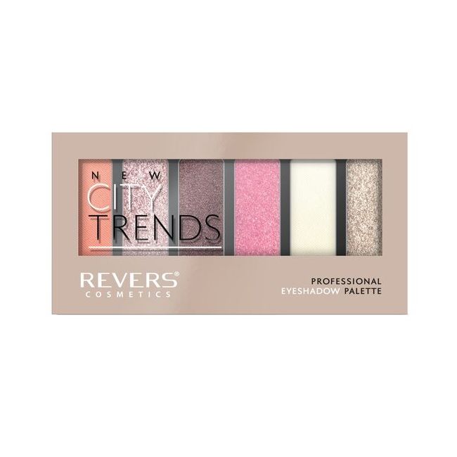Paleta fard de pleoape cu 6 culori New City Trends, Revers, Nr.11