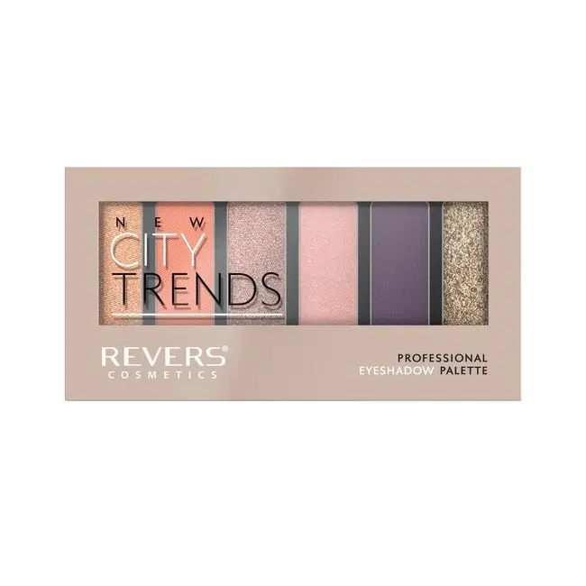 Paleta fard de pleoape cu 6 culori New City Trends, Revers, Nr.15