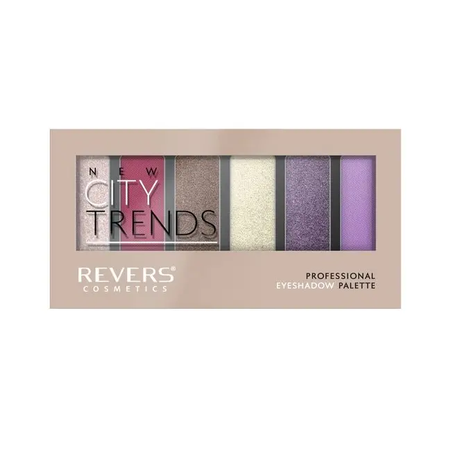 Paleta fard de pleoape cu 6 culori New City Trends, Revers, Nr.17