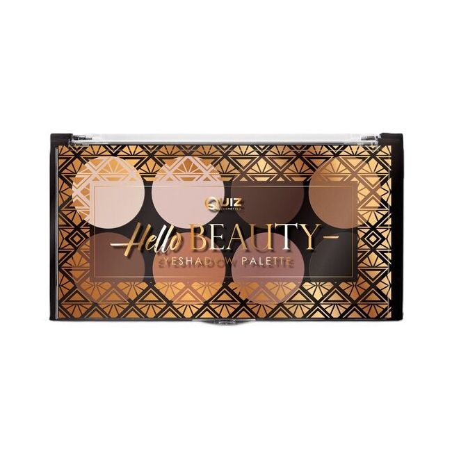 Paleta fard pleoape 8 culori Hello Beauty Quiz Cosmetics nr 1, 9,6 g