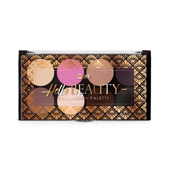 Paleta fard pleoape 8 culori Hello Beauty Quiz Cosmetics nr 2, 9,6 g