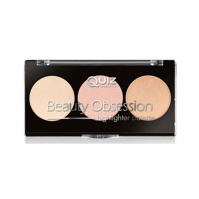 Paleta machiaj Beauty Obsession - Highlighter, Quiz Cosmetics, 9g