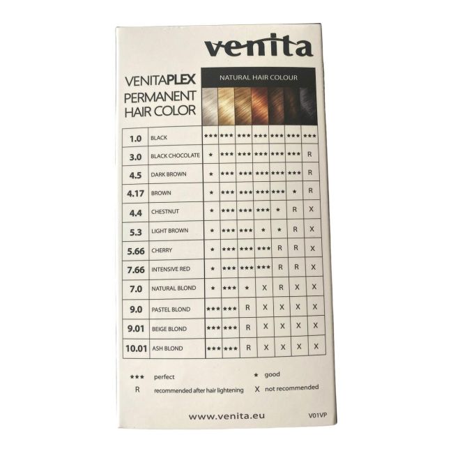 Paletar de culori vopsea de par V Plex, Venita