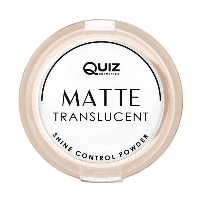 Pudra Matte translucent Quiz Cosmetics, white, 10g