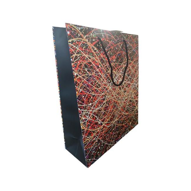 Pungi de cadou, model abstract, M, set de 12 buc - C1-705