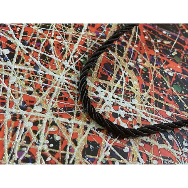 Pungi de cadou, model abstract, M, set de 12 buc - C1-705