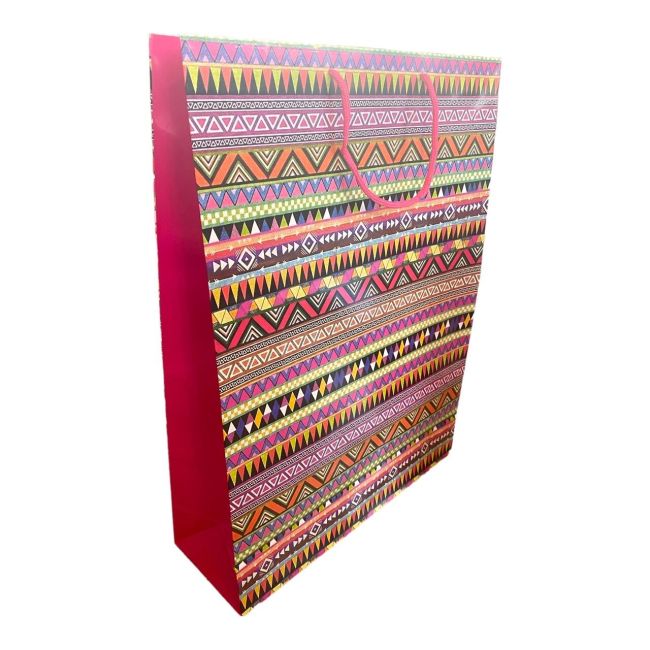 Pungi de cadou, model geometric, XL, set de 12 buc - C14-355