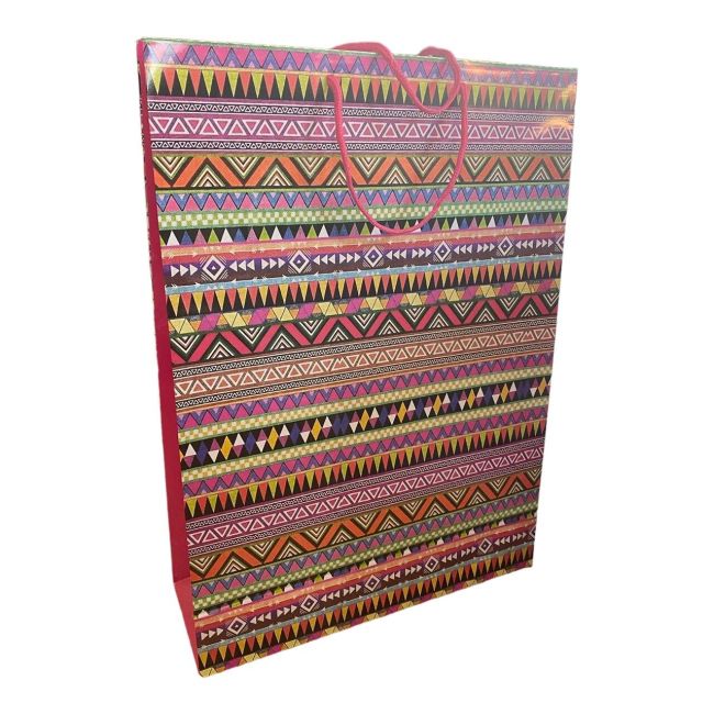 Pungi de cadou, model geometric, XL, set de 12 buc - C14-355