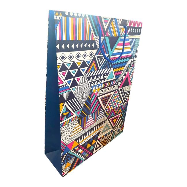 Pungi de cadou, model geometric, XL, set de 12 buc - C14-355