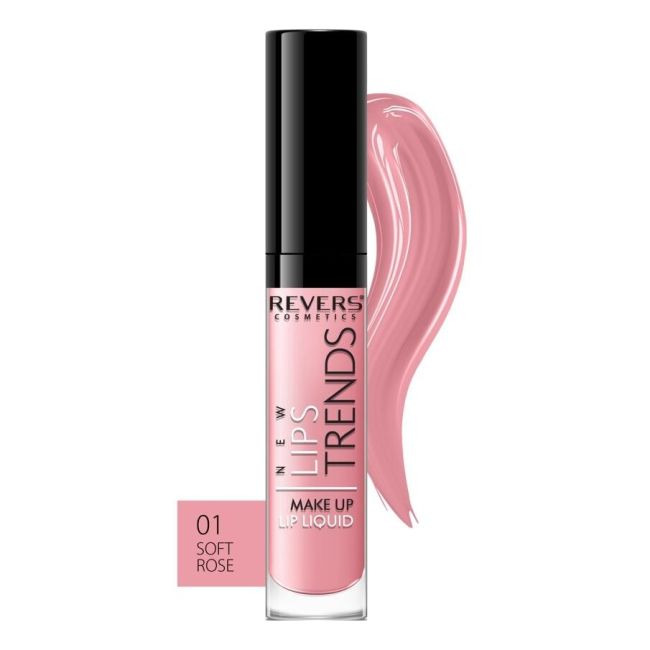 Rujul lichid New Lips Trends, Revers, Nr 01 Soft Rose