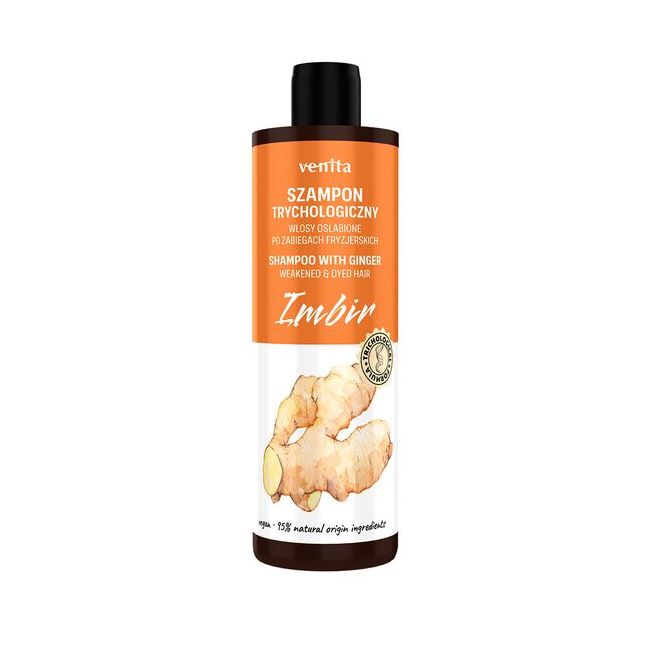 Sampon tricologic cu extract de Ghimbir pentru par vopsit sau decolorat, Venita, 300ml