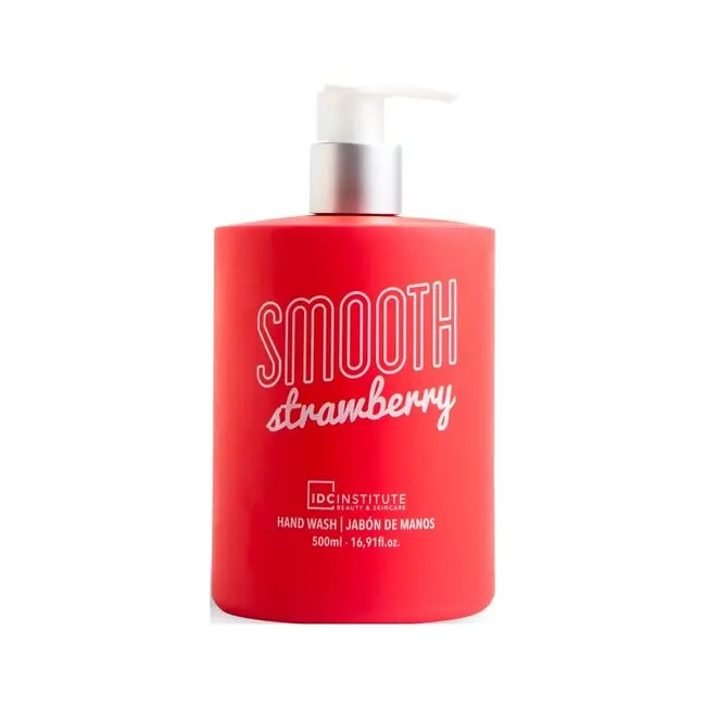 Sapun lichid cu dispenser si aroma de capsuni Smooth IDC Institute 40745, 500ml