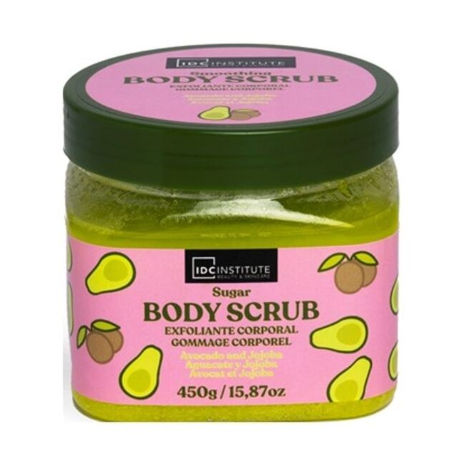 Scrub exfoliant pe baza de zahar cu avocado & jojoba IDC Institute, 12211, 470g