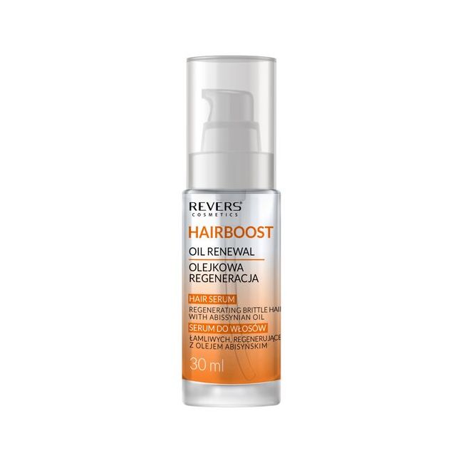 Ser regenerant pentru par fragil cu ulei abisinian, Hairboost, Revers