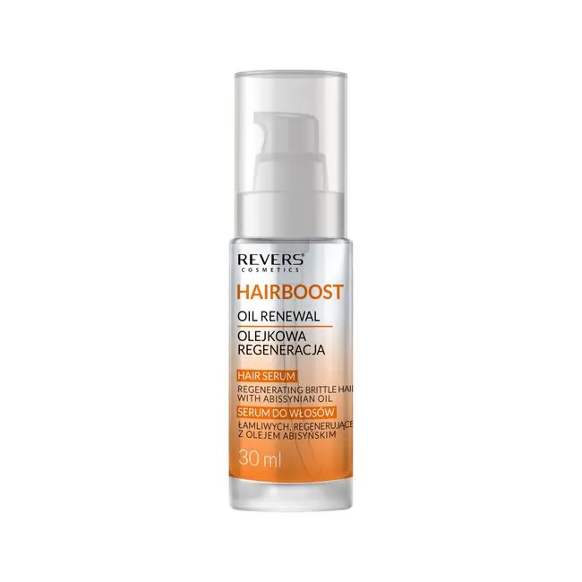 Ser regenerant pentru par fragil cu ulei abisinian, Hairboost, Revers