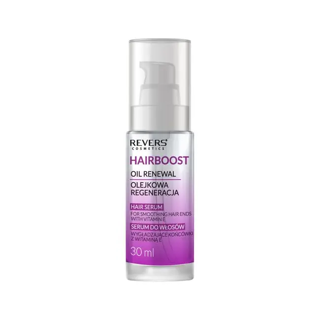 Ser siliconic cu vitamina E pentru netezirea varfurilor de par, Hairboost, Revers