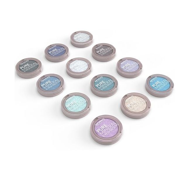 Set 12 bucati Fard de pleoape monocolor, Mineral Pure, Setul 1 Mat