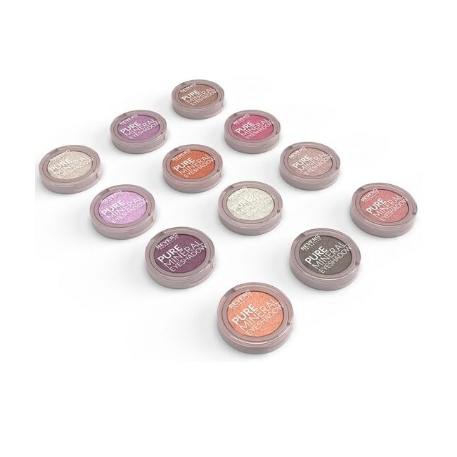 Set 12 bucati Fard de pleoape monocolor, Mineral Pure, Setul 2, Nuante mate