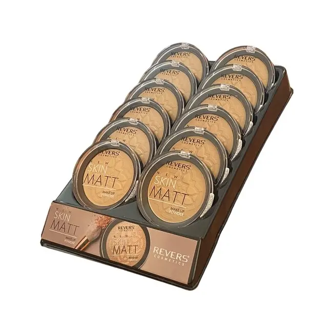 Set 12 bucati Pudra New Skin Matt, efect matifiere, Revers