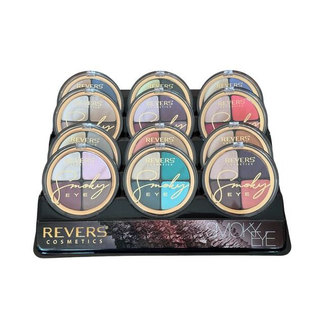 Set 12 bucati fard de pleoape Smoky Eye, Revers, Set 1, nuante mate