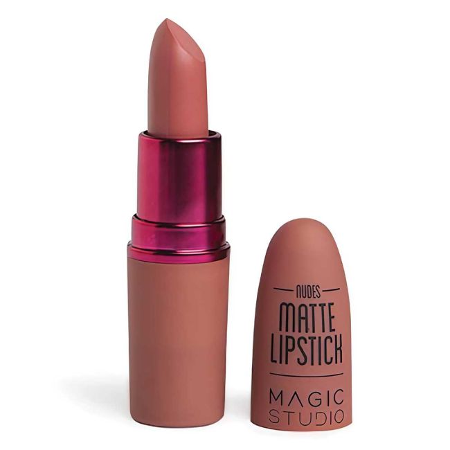Set 3 buc Ruj buze mat, Nudes to Passion Matte Lipstick, Magic Studio 60732 - nude, red, wine