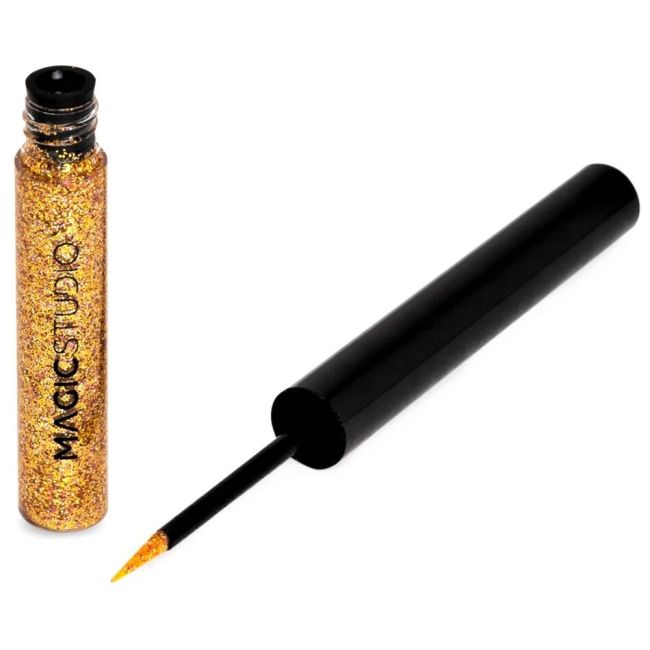 Set 3 bucati Eyeliner liquid Glitter Magic Studio 24192, argintiu, auriu, roz, 10.5 ml