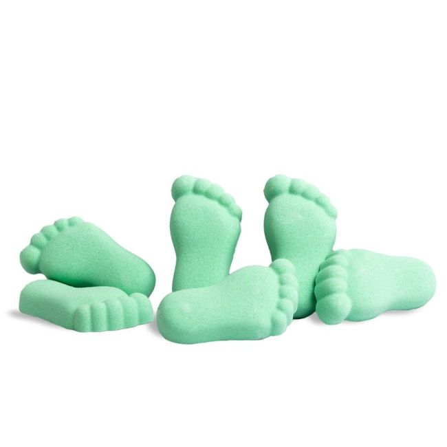 Set 4 bile de baie pentru picioare Foot Fizzers  IDC Institute 90107, 30 g