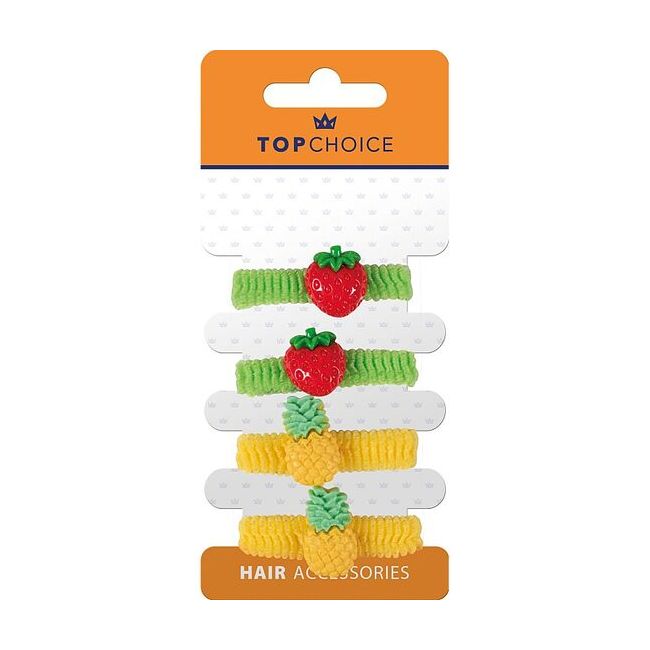 Set 4 elastice de par, pentru copii, Top Choice 26638