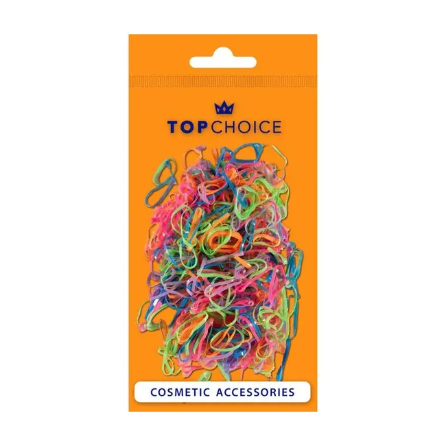 Set 500 elastice silicon multicolor Top Choice 26935