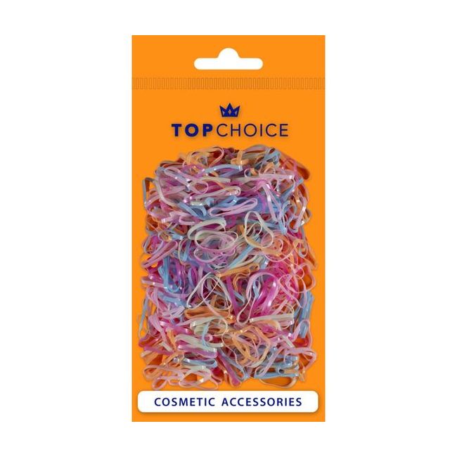 Set 500 elastice silicon multicolor Top Choice 26942