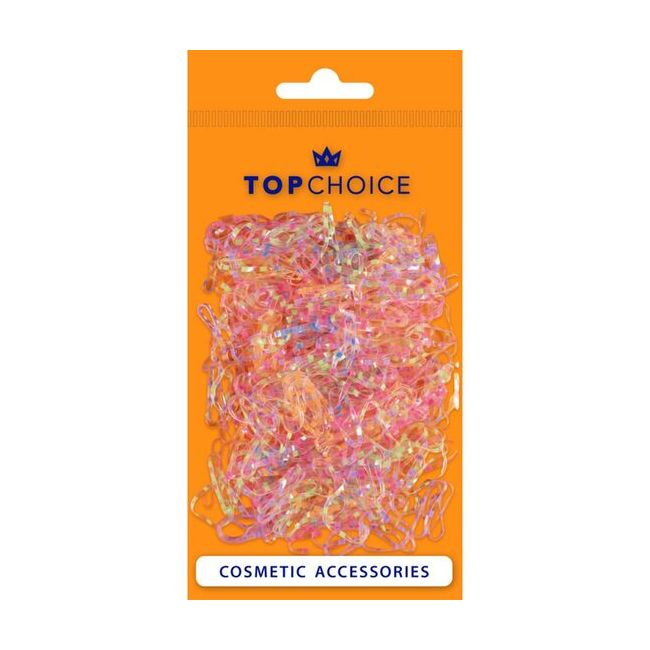Set 500 elastice silicon multicolor Top Choice 26959