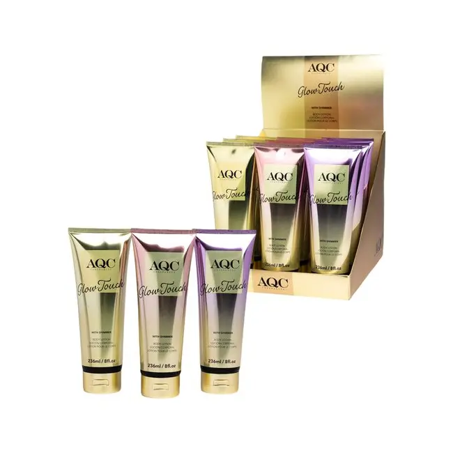 Set 9 lotiuni de corp Glow Touch Shimmer Aquarius 99038, 238 ml