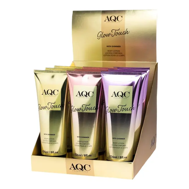 Set 9 lotiuni de corp Glow Touch Shimmer Aquarius 99038, 238 ml