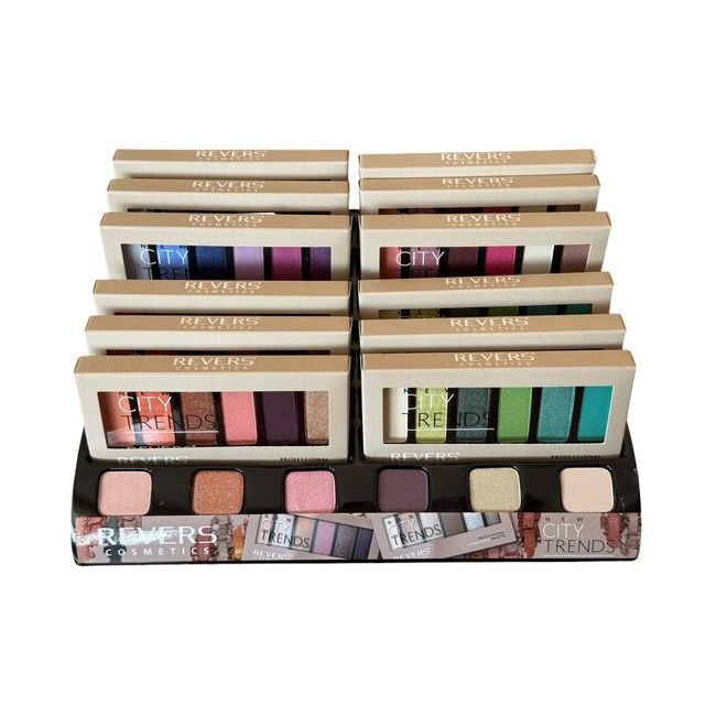 Set mix 12 farduri de pleoape New City Trends, Revers, nr 11, 12, 13, 14
