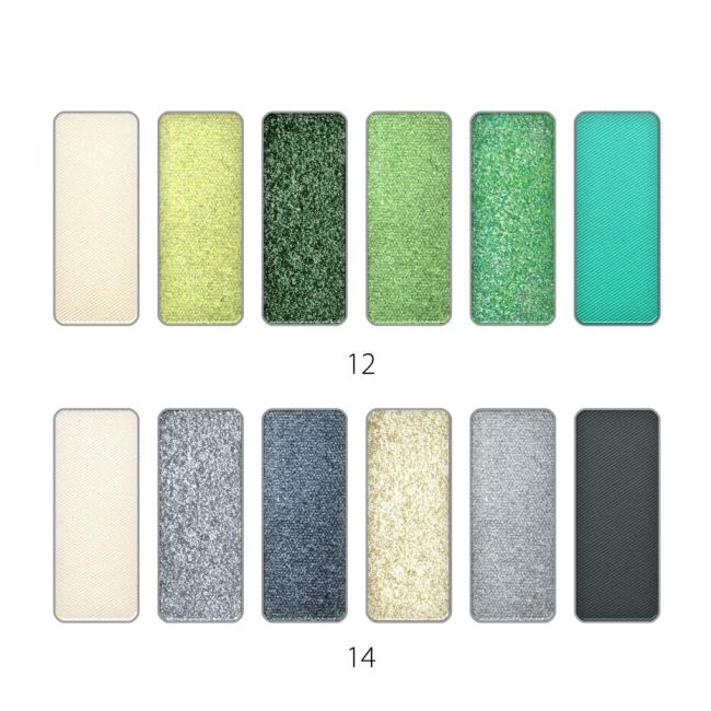 Set mix 12 farduri de pleoape New City Trends, Revers, nr 11, 12, 13, 14