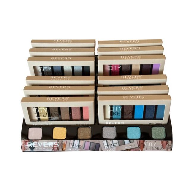 Set mix 12 farduri de pleoape New City Trends, Revers, nr 15, 16, 17, 18