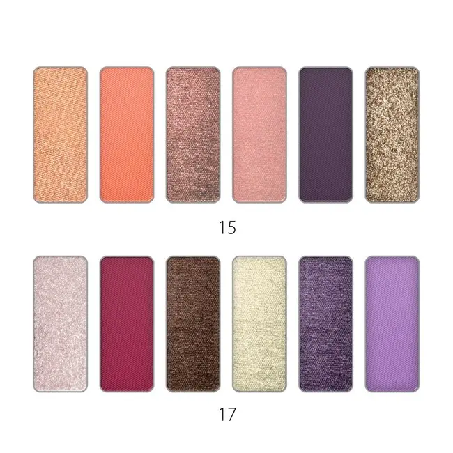 Set mix 12 farduri de pleoape New City Trends, Revers, nr 15, 16, 17, 18