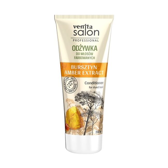 Balsam pentru par vopsit cu extract de chihlimbar, Venita Salon Proffesional, 200ml