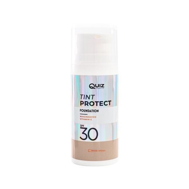 Fond de ten Tint Protect SPF30, Quiz, Nr 01 Rose Ivory, 30ml