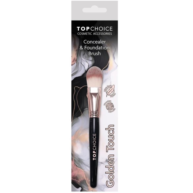Pensula pentru fond de ten, corector Golden Touch 38594, Top Choice