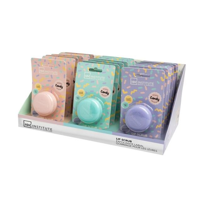 Set 18 bucati asortate Scrub de buze Candy Sugar 12207, IDC Institute